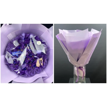 Karl Fazer violets konfekšu pušķis