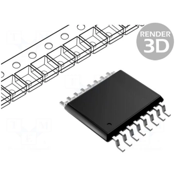 IC: digital TEXAS INSTRUMENTS SN74HC244PWR