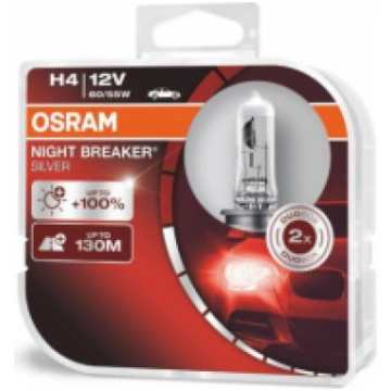 Spuldzes Osram Night Breaker Silver H4 60/55W +100