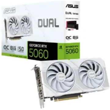 ASUS NVIDIA GeForce RTX 5060 DUAL-RTX5060-O8G-WHIT