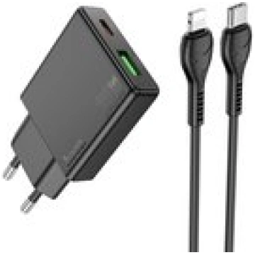 Hoco N38 slim charger USB A+ USB C with Type C to 