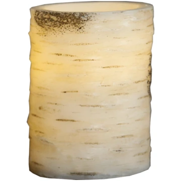 LED vaska svece dekoratīva BJORK, bēša/bērza, 10cm