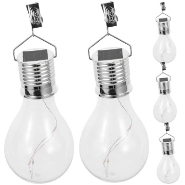 SEWACC Pack of 5 Solar Hanging Lights Outdoor Tran