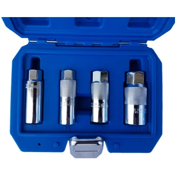 SOCKET SET FOR SPARK PLUGS | WITH RUBBER | 14/16/1