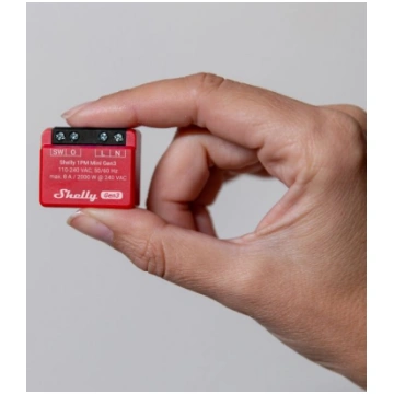 Viedais Wi-Fi un Bluetooth relejs Shelly Mini 1PM 