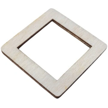 Latvju zīme no koka | Saules zīme | 50x50x3mm