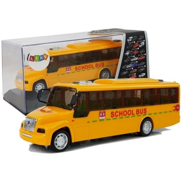 Rotaļu autobuss Lean Toys School Bus, dzeltena krā