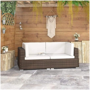 Leepesx Corner Sofas Set of 2 with Cushions, Chais
