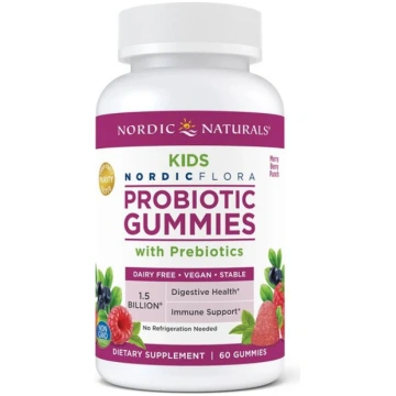 Nordic Naturals probiotiskās gumijas konfektes bēr