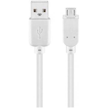 Kabel USB USB-A - micro-B 0.3 m Bialy (RB96191) RB
