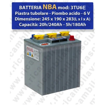 3TU6E Lead Battery - NBA 6V 240Ah 20/h shop/brand/