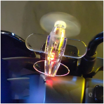 Auto LED Propeller Light - No Battery Wind Spinnin