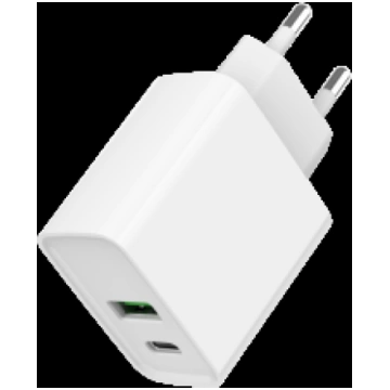 Power Delivery Charger USB-A USB-C 20W White ( TA 