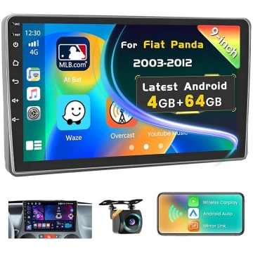 4G + 64G 9 collu skārienjūtīgais ekrāns Fiat Panda