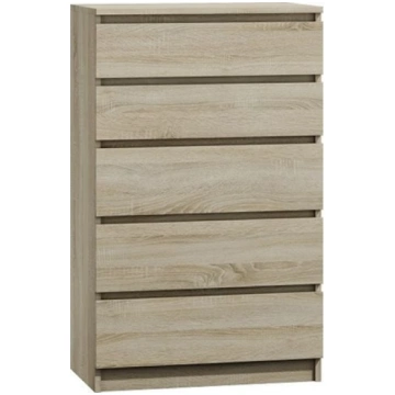 TopEshop Komoda Sandra 5 szuflad M5 SONOMA 1/2