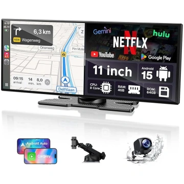 LAMTTO 11 collu bezvadu CarPlay Android automašīna