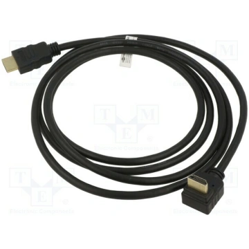 Cable; HDMI plug,HDMI plug 270° up/down; PVC; 2m; 