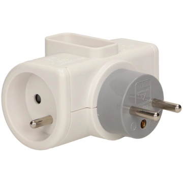 Rotating, triple socket outlet, 2x2P+E Ornobaltic