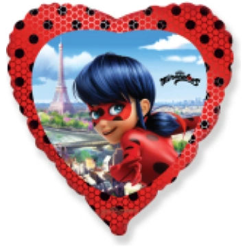 Balons (18`` / 46 cm) Sirds, Lady Bug, Sarkans, 1 