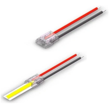 8mm COB vienkrāsainas LED lentes savienojuma vads 