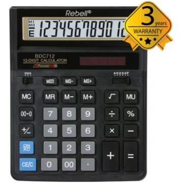 Calculator Desktop Rebell BDC712GL | 121REBDC712GL