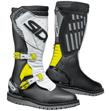SIDI STIVALI TRIAL ZERO.2 NERO-BIANCO-GIALLO