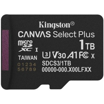 Karta Kingston Canvas Select Plus MicroSDXC 1 TB U