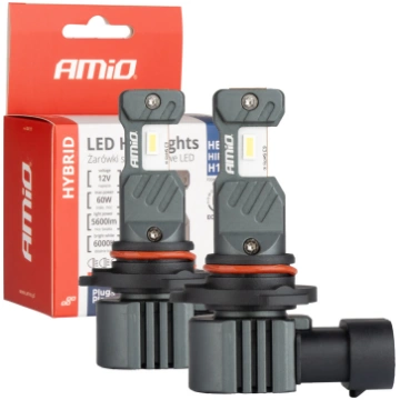 Bulb set AMIO LED HB3/HIR1/H10 12V 60W P20d/PX20d/