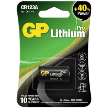 CR123 baterijas 3V GP Batteries litija 123 blister