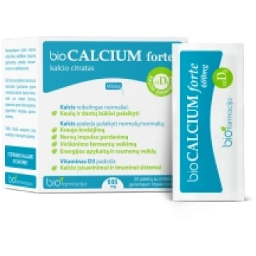 bioCalcium forte 600 mg Biofarmacija 30 pack