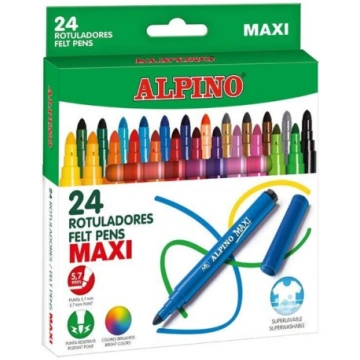 Flomāsteri Alpino Maxi, 24 krāsas