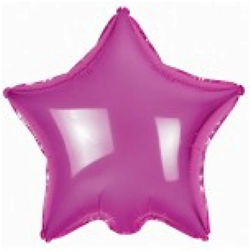 Folijas balons zvaigzne, rozā, tumši, fuksiju, spī