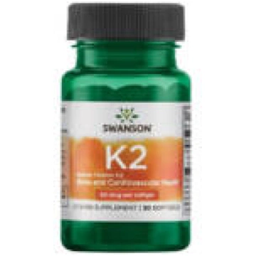 K2 Vitamīns (30 kapsulas) - 30 kapsulas Swanson