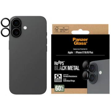 PanzerGlass - Hoops Black Camera Lens Protector - 