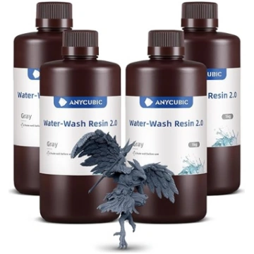 ANYCUBIC Upgraded Water Washable Resin 2.0, 3D pri