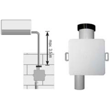 HL iebūvējams kondensātsifons, d=32mm, plastmasa, 