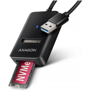 Axagon ADM2-AM USB-A 10Gbps - M.2 NVMe & SATA SSD 