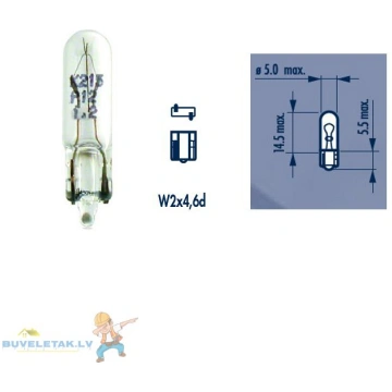 Spuldze Auto 12V 1.2W 24662