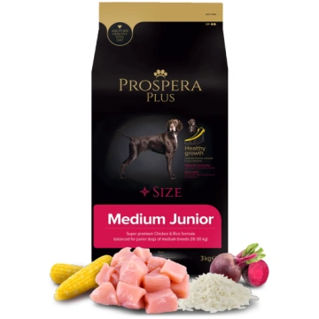 Barība kucēniem – Prospera Plus Medium Junior, 3 k