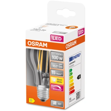 Spuldze Osram LED, E27, balta krās., E27, 11 W, 15