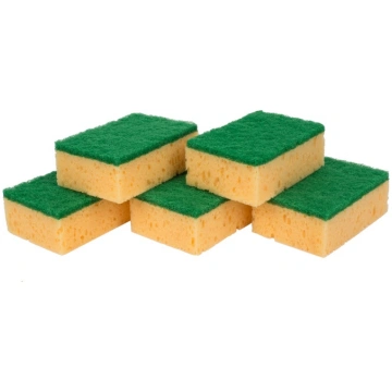 Tīrīšanas sūklis Okko, dzeltena krās./zaļa krās., 