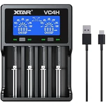 XTAR 2022 Jauns VC4H 18650 lādētājs 4 XTAR 4 slotu