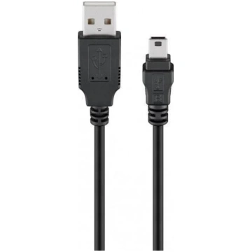 Kabel USB Goobay USB-A - miniUSB 1 m Czarny (JAB-3