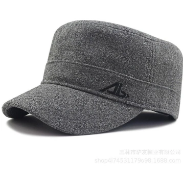 Men"s Woollen Cadet Cap, Big Head, Plus Size Flat 