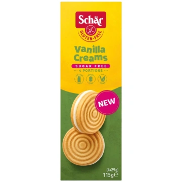 SCHAR Vanilla Cream bezglutēna cepumi, 115 g