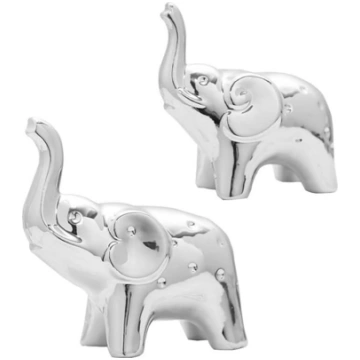 Keramisko ziloņu statuju pāri Dekoratīvie rotājumi