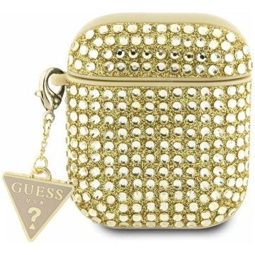 Guess AirPods 1 / 2 maciņš Rhinestone Triangle Cha