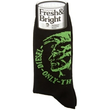 Zeķes DIESEL Moci Service Calzino black/green