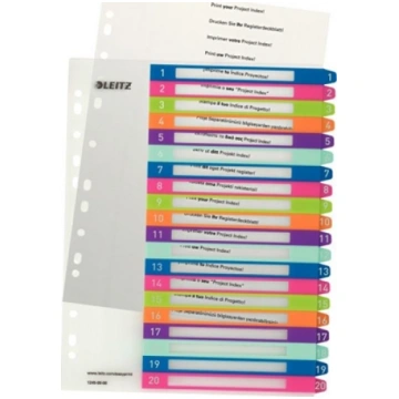 Leitz 12450000 tab index Numeric tab index Polypro
