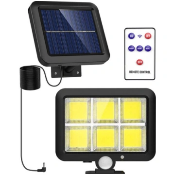 Āra lampa ar kustības sensoru un saules bateriju M